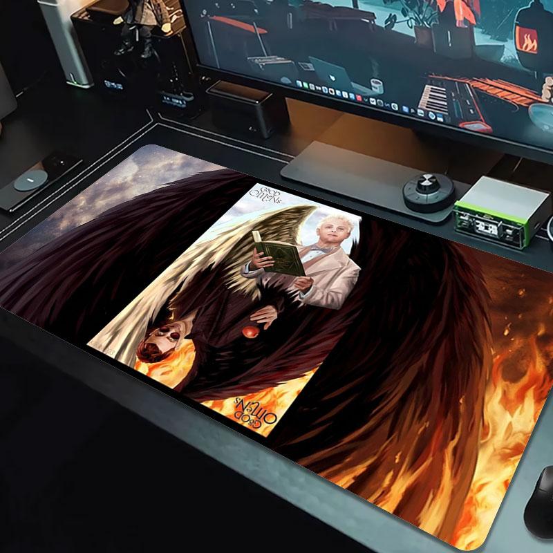 Angel Wings Book Large Size Mouse Pad Large Gaming Table Cushion Nonslip Laptop Tablet Big Mousepad Xxl Mat Mini Pc Playmat With Lock Edge