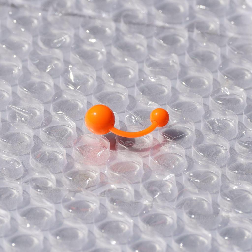 Bauchnabelpiercing-Schmuck aus Acryl in Bonbonfarben, UV-beständig