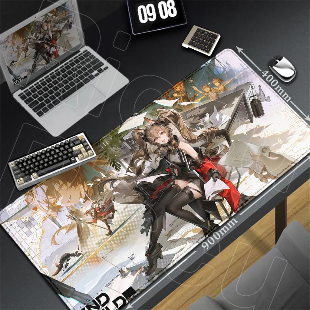Heißes Spiel Arknights Endfield Kawaii Anime Mädchen Gilberta Mauspads HD Druck Gummi Büro Computer Tischmatte Laptop Tastaturmatte