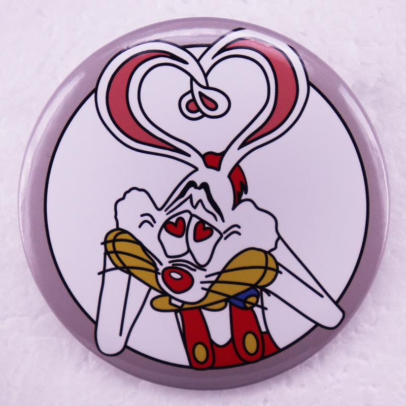 Roger Rabbit Cartoon Tin Badge Pin