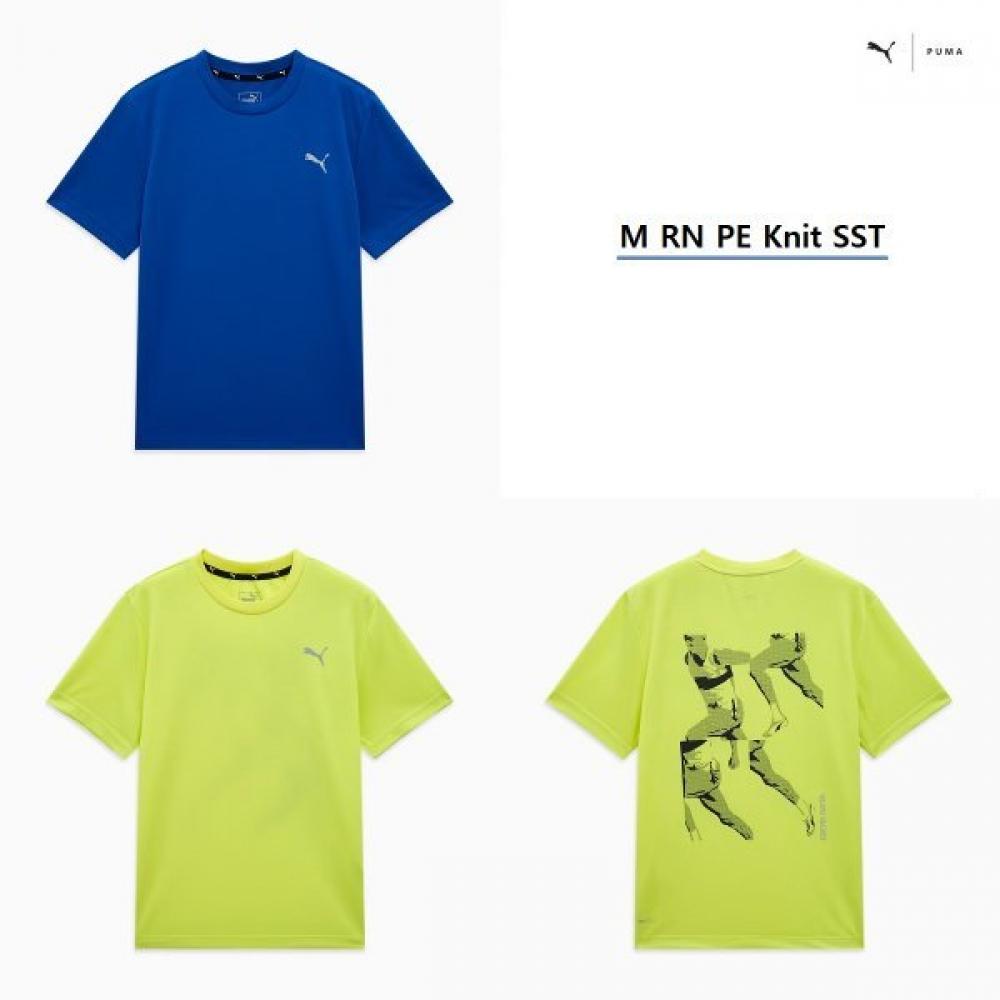 

PuMa Men S Running PerforMance KniT ShorT Sleeve T ShirT M Rn Pe KniT SST 02 lemon/L