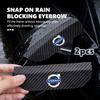 For Volvo 2pcs Car Rearview Mirror Rain Eyebrow Snap on Rain Blocking Cover V50 S60 XC60 S40 XC40 XC90 V70 XC70 C30 V40 V60