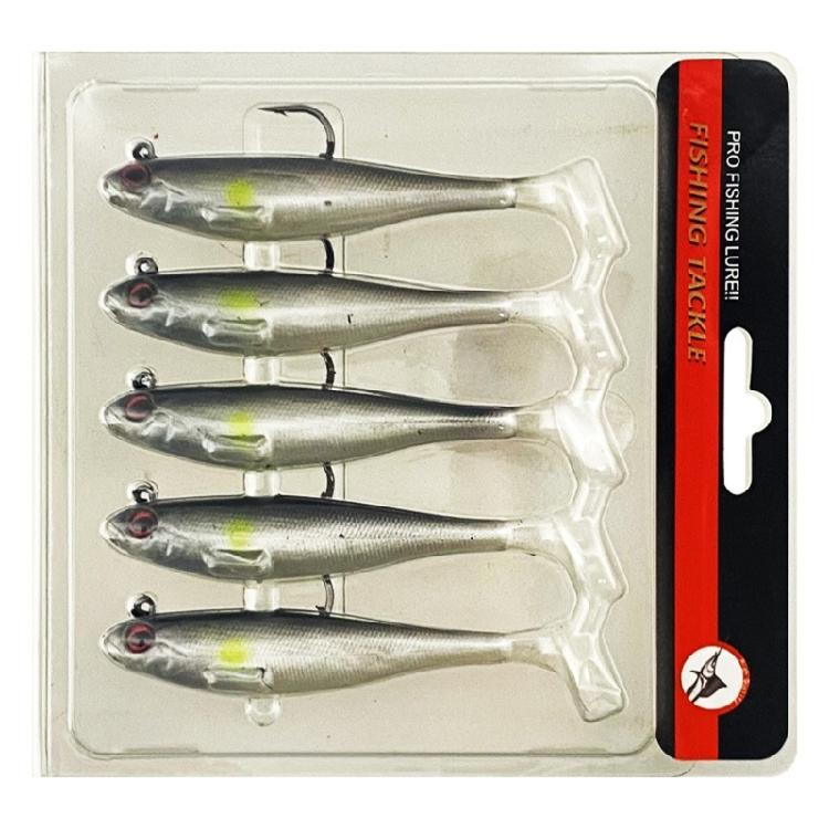 Pre-Rigged Soft Lure Fishing Tackle Accessories Artificial Swimbait Paddle Tail Fishing Lure Sinking Baits for Trout