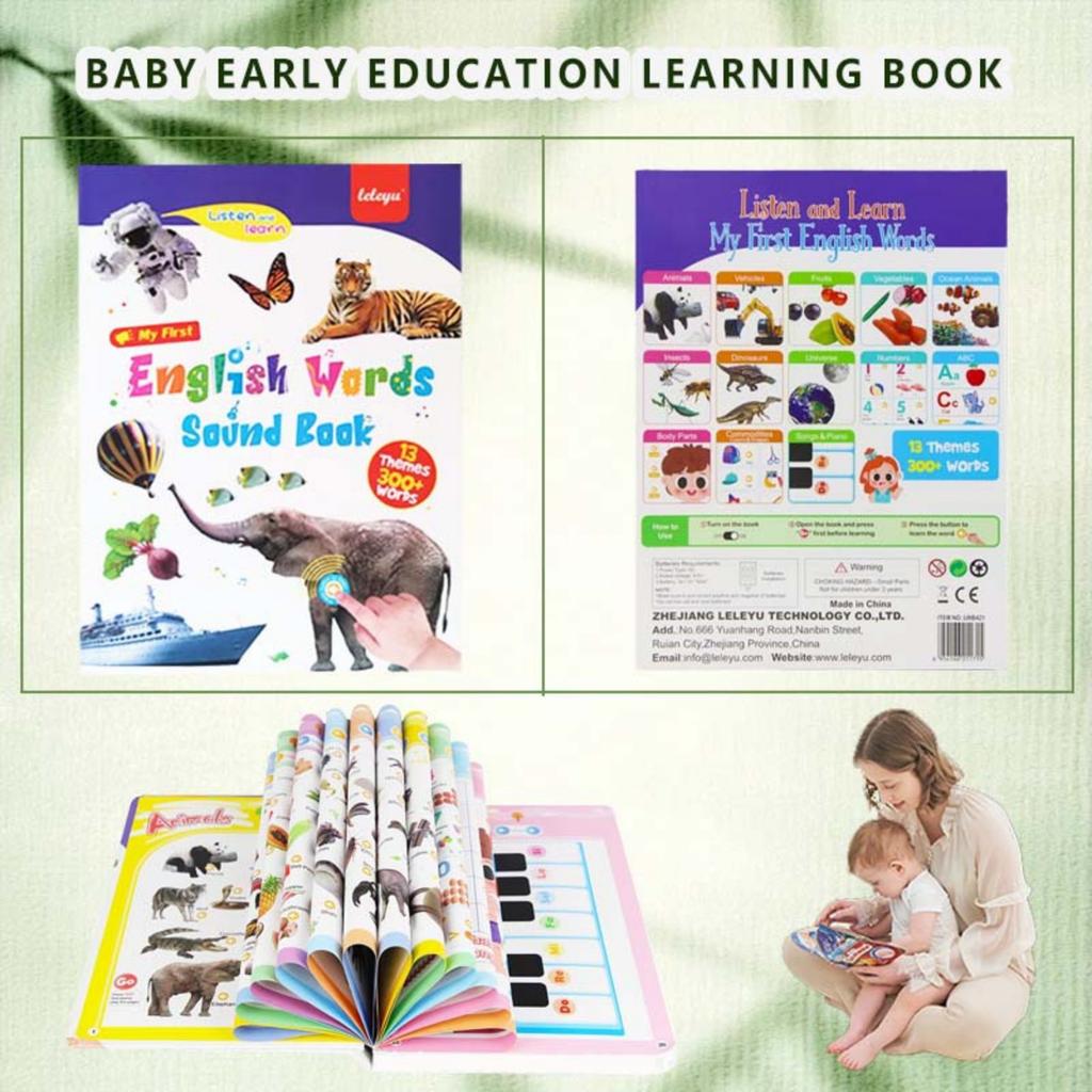 My First English Sound Toy – 470+ Words, 21 Themes, Fun Word Game,Press To Learn Phonics, Educational Language
