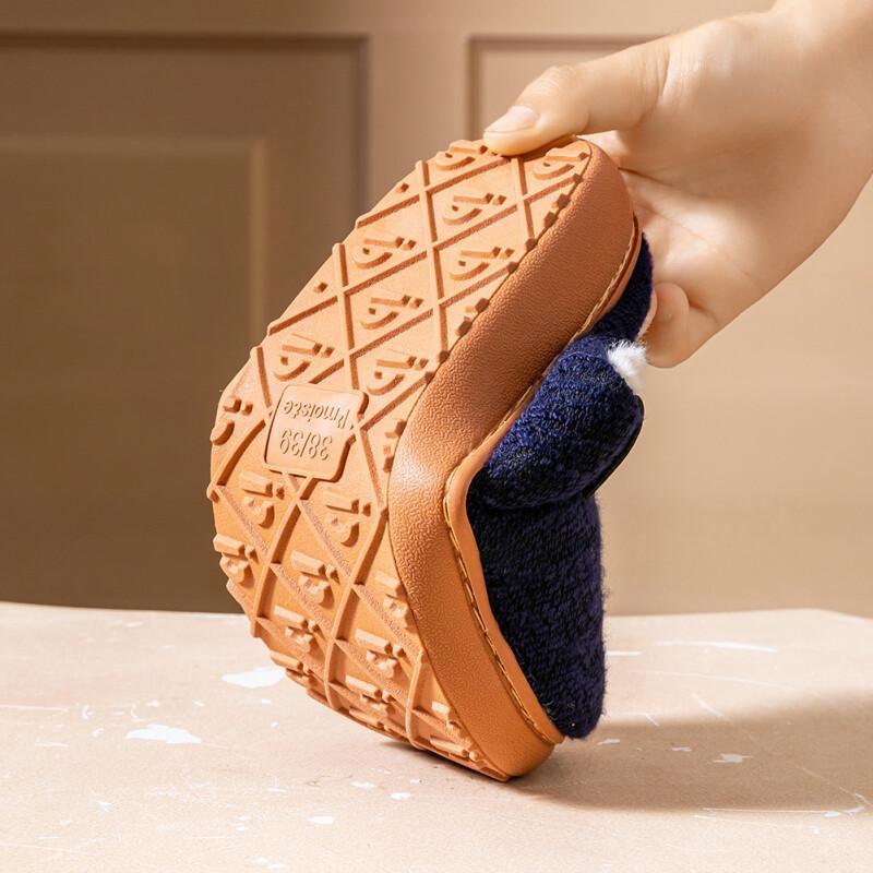 Damskie modne klapki na platformie z koturnem z poduszką z pianki memory - miękka tkanina i antypoślizgowa podeszwa Tpr, wygodne w noszeniu, odpowiednie do domu, sypialni