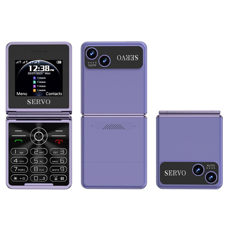 

SERVO IP15 Flip Foldable 2G Phone 2.4 inch HD Screen E