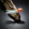4PCS Dumbbell Eyes Clouser Minnow Fly Lures Weighted Sinking Streamer Flies with Glitter Flash Tail for Freshwater Bass Trout Predator Fish