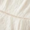 French Square Neck Cotton Puff Sleeve Dress