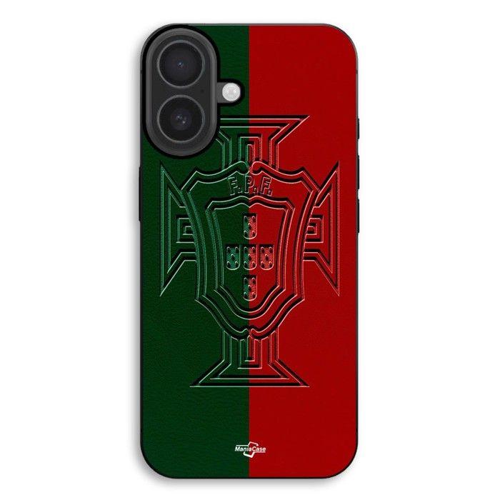Coque de téléphone - MANIACASE - iPhone 17 - Silicone TPU - Souple - Portugal logo vert et rouge