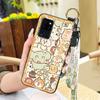 Kickstand Dirt-resistant Phone Case For Oukitel C21 Fashion Design Anti-knock Wrist Strap Back Cover Cute Waterproof