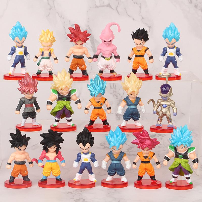 16th Edition Dragon Ball Anime Toy Figure Set Cake Decoration