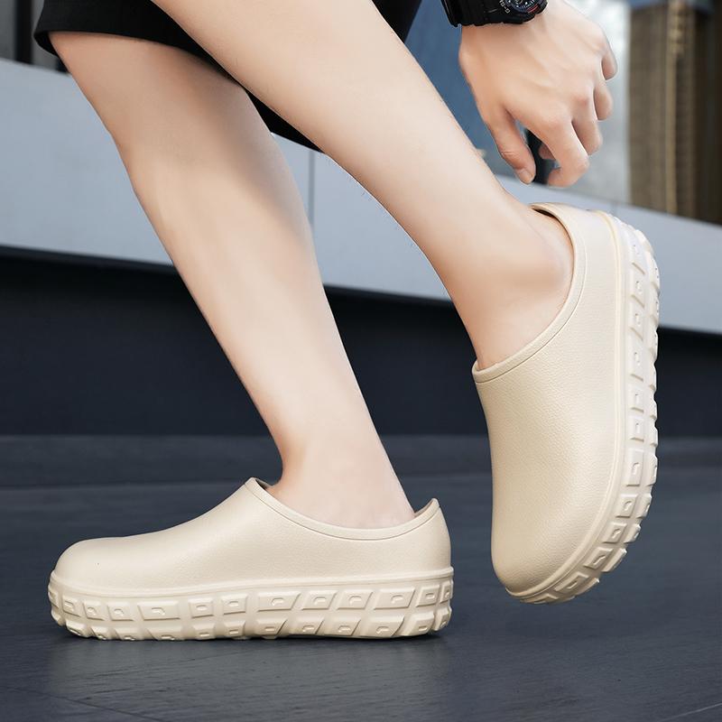 Fashion New large size men's high quality casual sports shoes waterproof, non-slip and oil-proof lightweight comfortable chef shoes