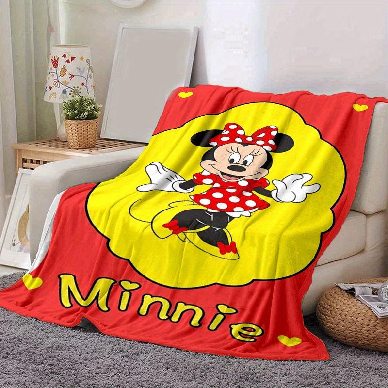 1pc Cute Minnie Printing Blanket - Soft, All-Season Throw for Living Room, Bedroom,Personalized Gift with Adorable Cartoon Design