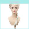 Enchanting Elsa Princess Costume Wig Set For Halloween And Dress-up Parties