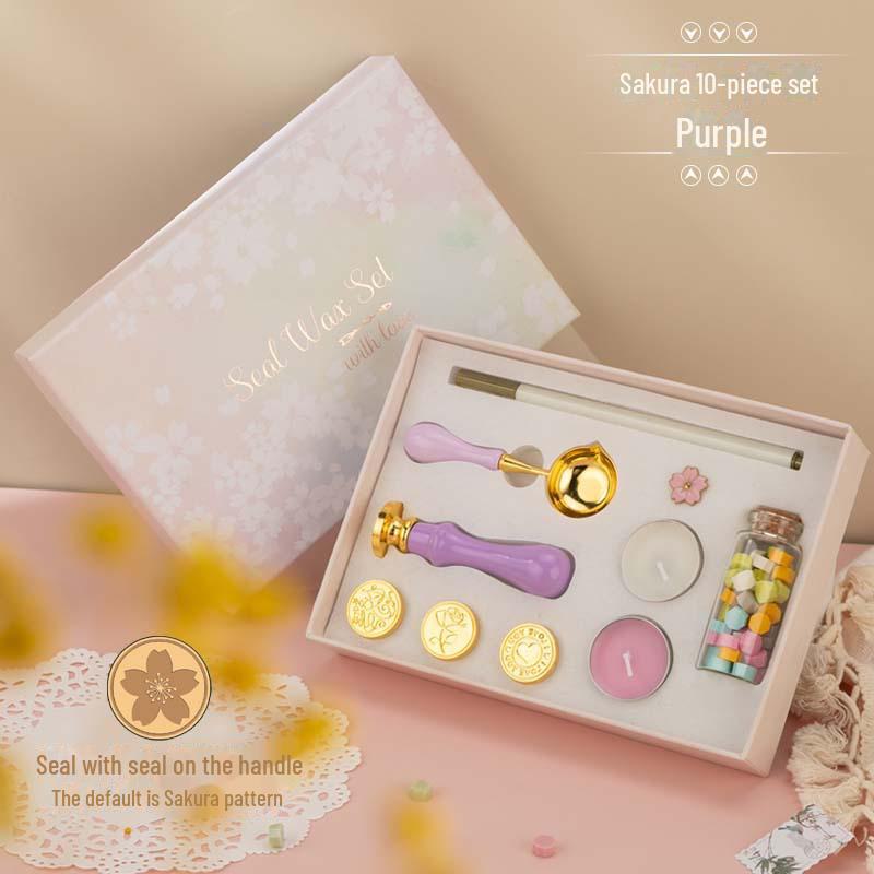 Creative Retro Multi-Color Wax Pellets Gift Box for Sealing Envelopes