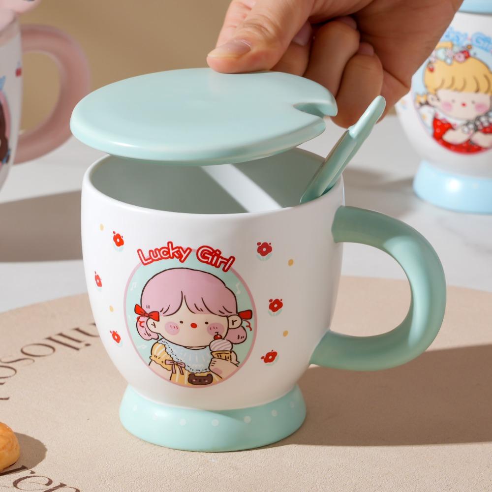 

Cute Mug Cup Cream Color Afternoon Tea Cup New Coffee Cup Gift зелений