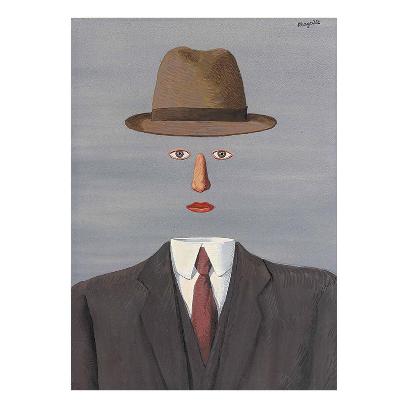 The Son of Man By Rene Magritte Paintings On the Wall Canvas Pictures For Living Room Art Prints and Posters Decoration