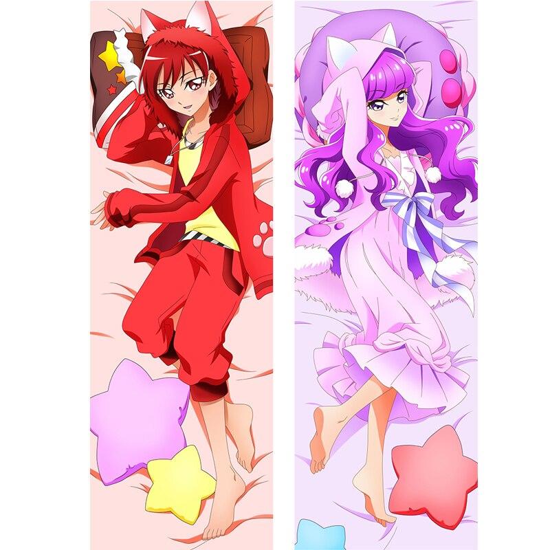 

60x180 см наволочка Pretty Cure Kotozume & kenjou с рисунком аниме, обнимающая подушка для тела Moegirls Dakimakura, постельное белье, подушка, украшение