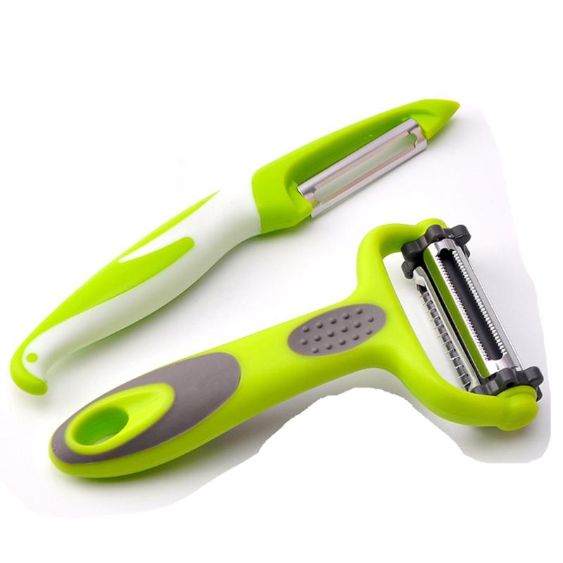 Vegetable Slicer Stainless Steel Peeler Knife Cutter Carrot Potato Fruit Shred Grater Multi-Functional Peeling Kitchen Gadgets