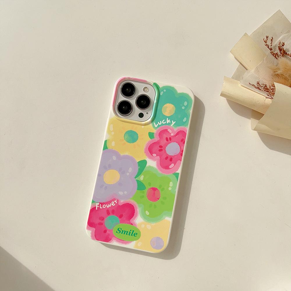 Colorful Oil Painting Flower Case for iPhone 17 iPhone 17 Pro Max