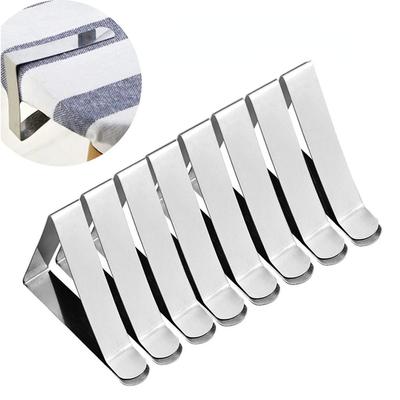 6/12Pcs Stainless Steel Anti-Slip Tablecloth Clamps Non-slip Securing Holder Wedding Camping Promenade Table Cover Clip