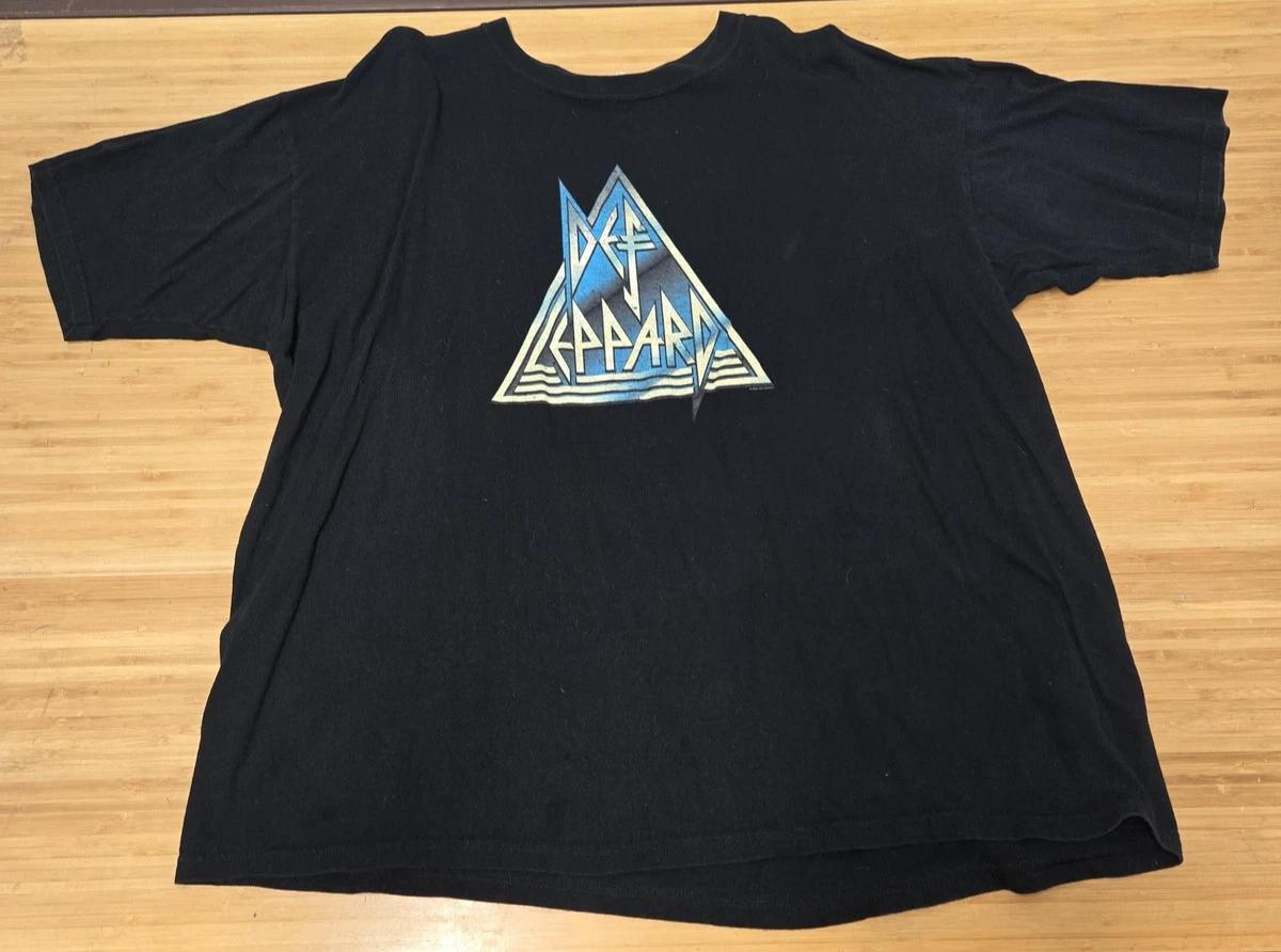 Vintage Def Leppard Shirt Mens 3XL Black Rock Brigade Graphic Band 2000s Y2K S