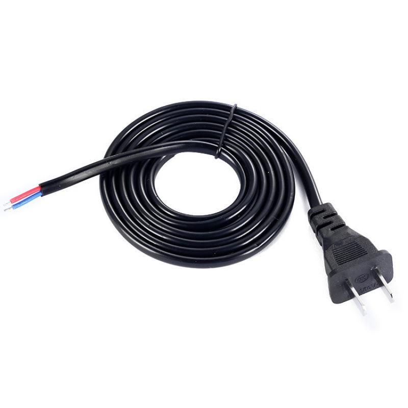 Pure Copper Anti-Freeze Medium Spec Desk Lamp/Speaker Power Cord with Flat Two-Pin Solder Tail
