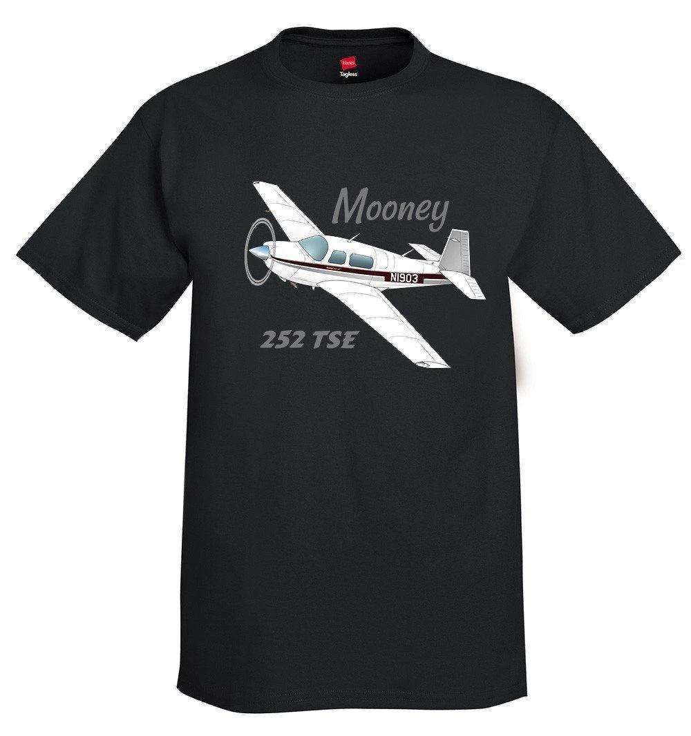 Mooney M20K / 252 TSE Airplane T-Shirt - Personalized with Your N# XL