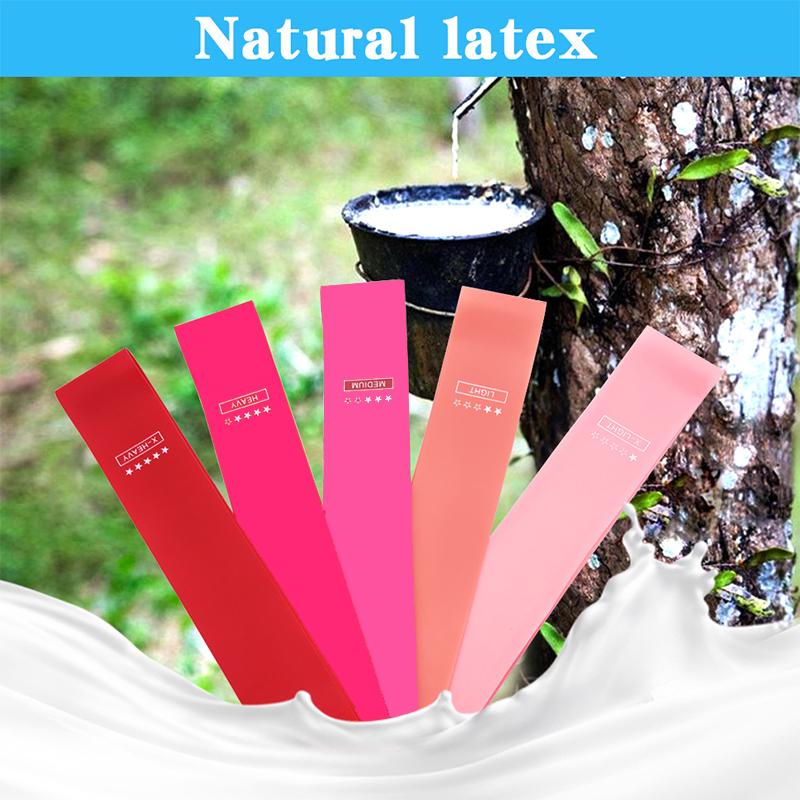 Fitness Training Stretch Rope Gym Training Spring Ring Pilates Resistance Bands Rubber Mini Bands Fitness Workout Equipment