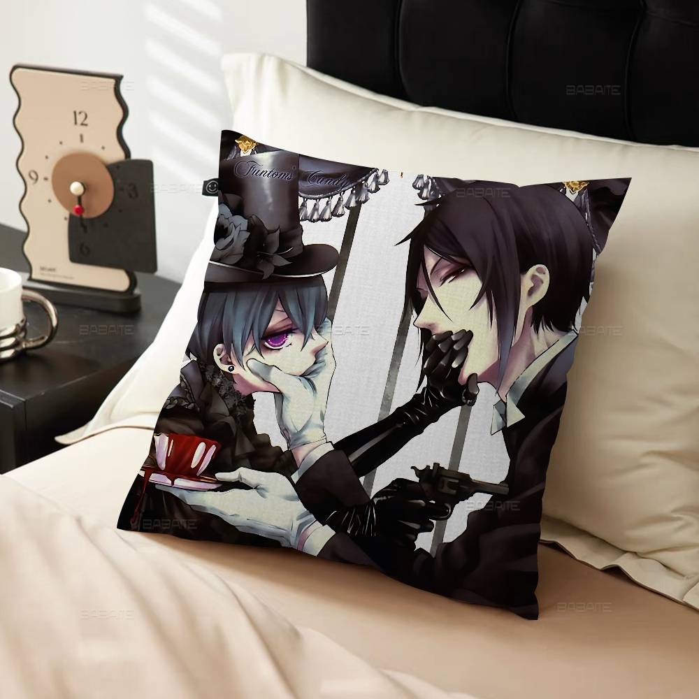 Manga Series Black Butlers Personalized Pillow Dust Cover Bedroom Kids Party Decoration Pillowcase Birthday Children Gift