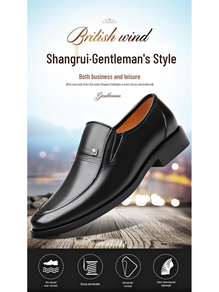 Men's Breathable Genuine Leather Hollow Sandals - Soft Sole, Non-Slip, Perfect for Summer and Business Wear