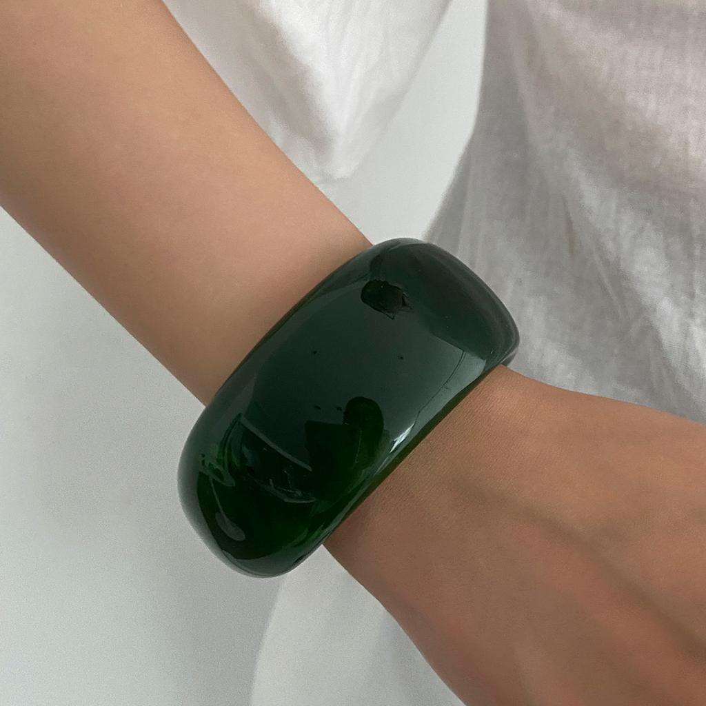 Vintage Resin Cuff Charms Bracelet Bangles for Women Fashion Jewelry Acrylic Wide Irregular Geometric Party Bangle For Girls