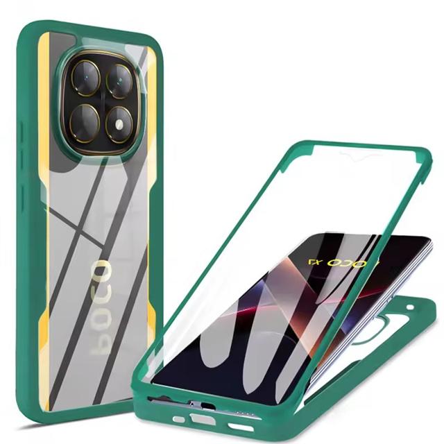 360 Full Cover Bumper Case For Poco X7 X6 Pro X5 X4 GT X3 NFC Funda For Poco F7 F6 F5 F3 M5 M6 Pro Screen Protection Phone Cover