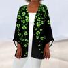 Women's Casual And Fashionable Valentine's Day  Printed Lightweight Mid Length Jacket Cardigan