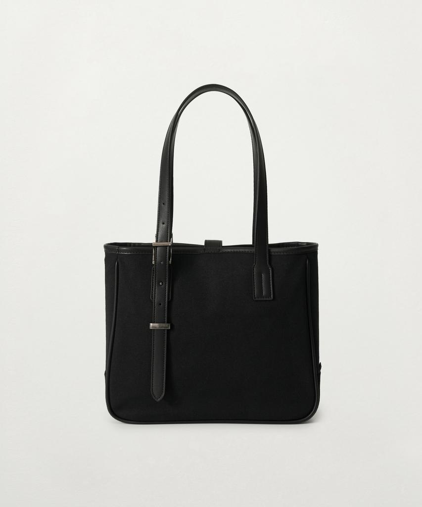 Satur Classic Buckle Tote Bag Black