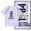 1984 Printed Exclusive Retro Pattern 2025 Hot Selling Mens Womens Casual Fashion Breathable Comfortable Loose Tshirt