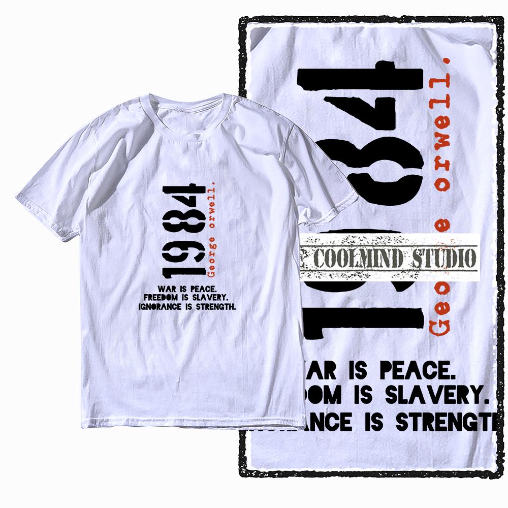 1984 Printed Exclusive Retro Pattern 2025 Hot Selling Mens Womens Casual Fashion Breathable Comfortable Loose Tshirt