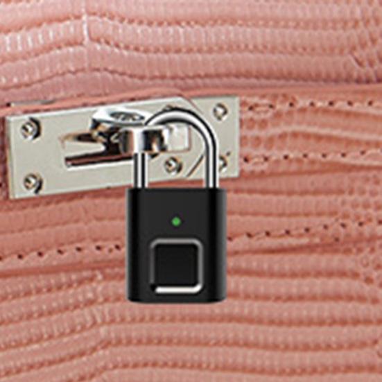 L34 Praktisches Fingerabdruck-Vorhängeschloss, wiederaufladbar, Sicherheit, hohe Festigkeit