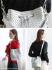 Vita Felice Mesh Drawstring Bag for Women [VITAFELICE] 2-way Sib-20095p (Silver)