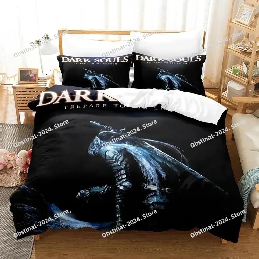 3D Game Dark Souls Comforter Bedding Set Printed Bed Set Duvet Cover Sheet Pillowcase Bed Soft Quilt Cover Full Queen King Size