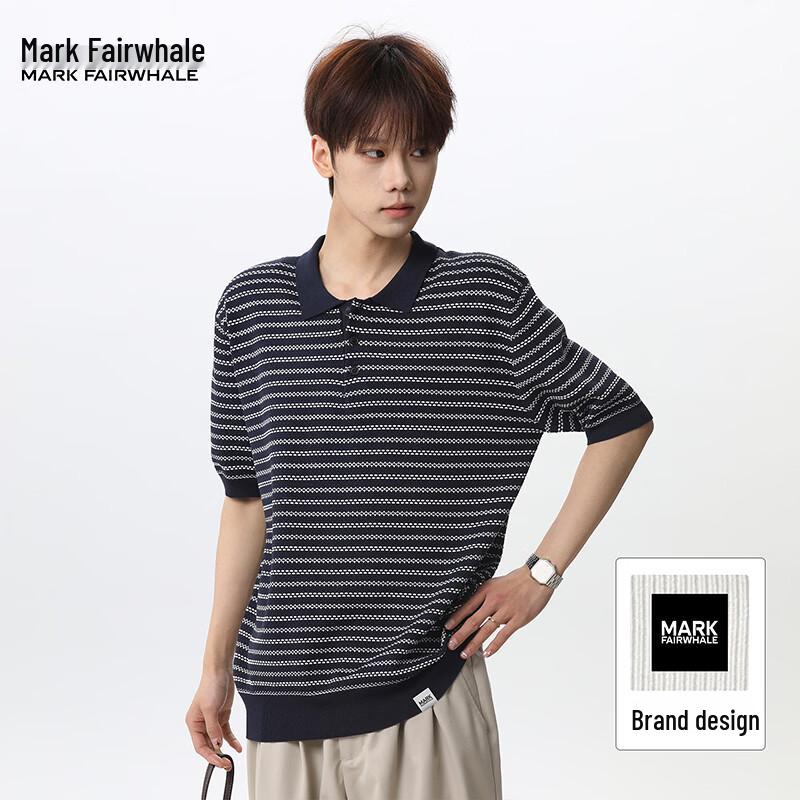 Mark Hua Fei Men s Retro Knit Polo T-Shirt M