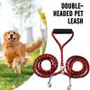 Pet Double High-quality Traction Rope For Dogs Leashes For 2 Dogs Convenient And Durable Leads