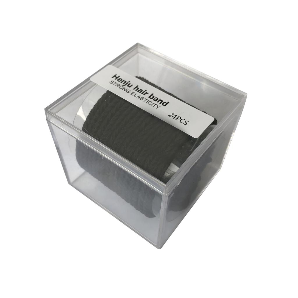 24 Haargummis werden mit einer hochwertigen Aufbewahrungsbox geliefert, nahtlose Haargummis, Stirnbänder, Lederbänder und Haarschmuck