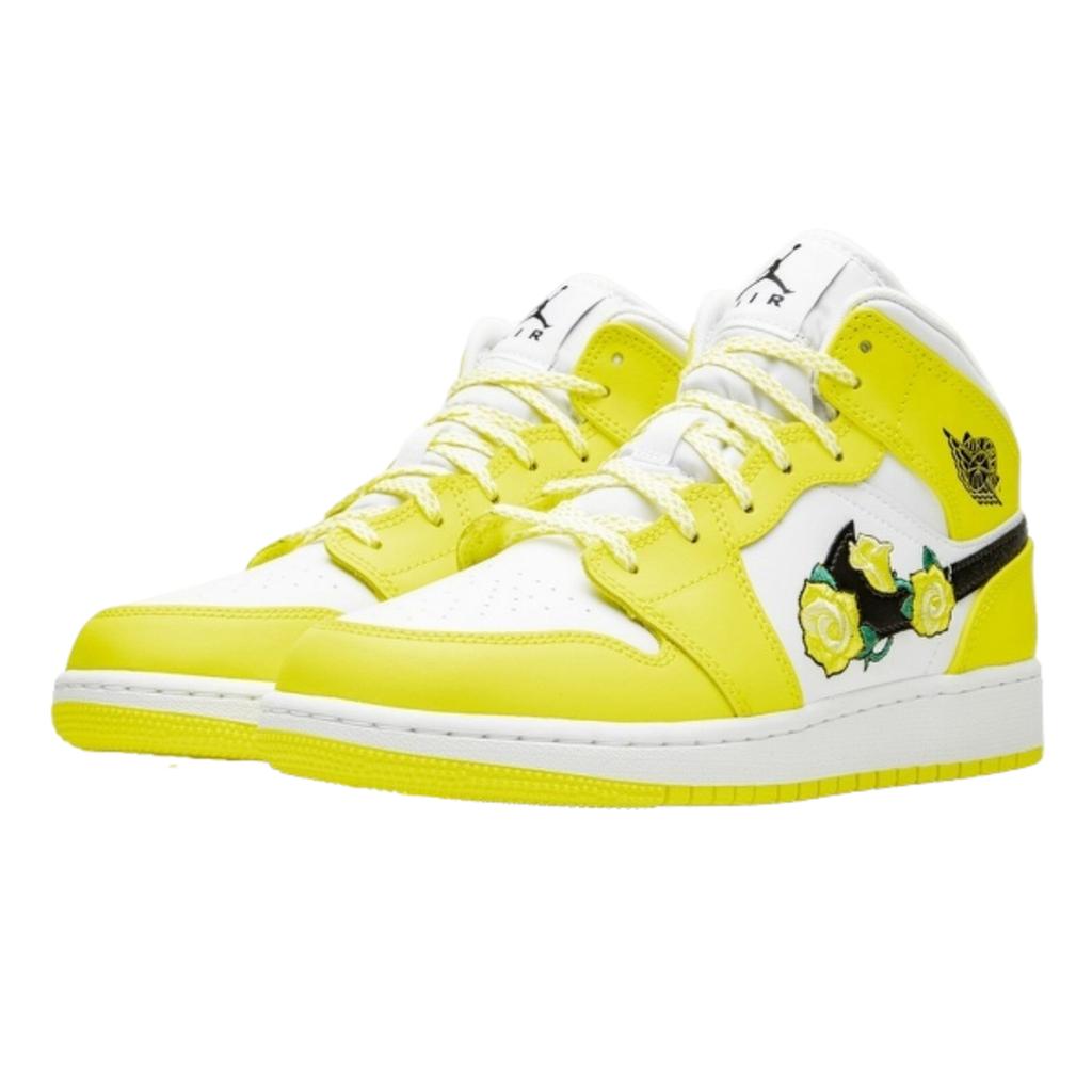 Air Jordan 1 Mid Dynamic Yellow Floral
