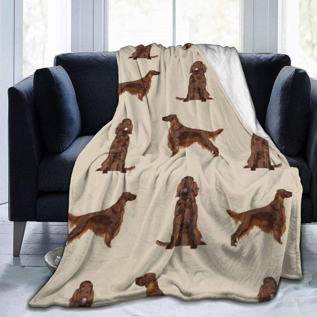 Flannel Fleece Modern Throw Blanket, Cartoon Style Koala Bears Blue Pattern Throw for Spring Recliner, Air Conditioning Blanket