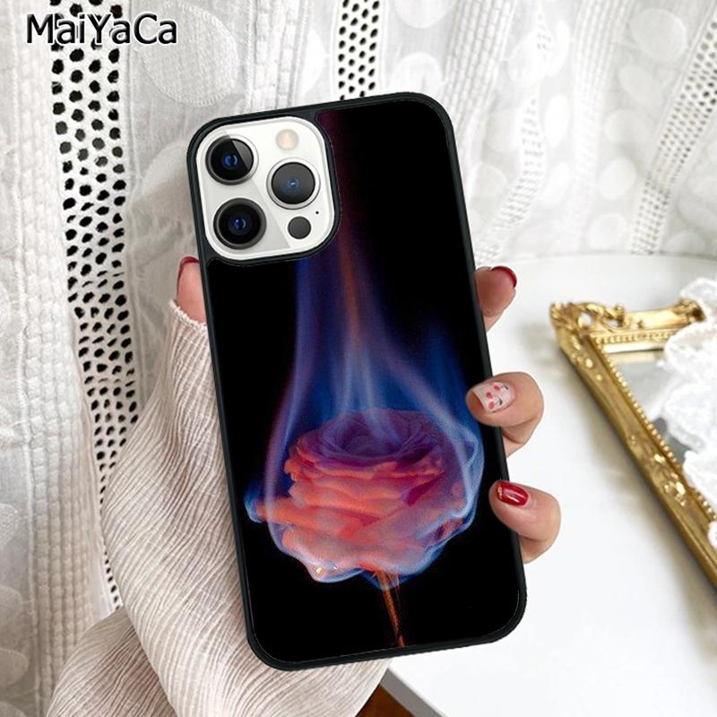 Burning Love Rose Phone Case Cover For iPhone 17 Air 16 15 6s plus 11 12 13 14 pro max shell coque