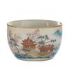 Ceramic Single Cup Retro Master Cup Kung Fu Tea Cup Yellow Ru Kiln Tea Bowl Crackle Glaze Nurturing Tea Bowl