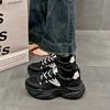 Fashion CRLAYDK Chunky Sneakers for Women Platform Tennis Fashion Mesh Dad Shoes Breathable Casual Wedge Lace Up Walking Trainers