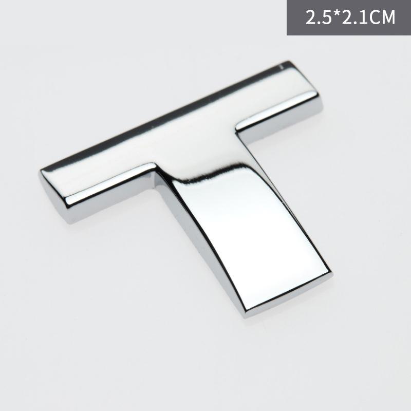 Custom 3D Car Number Alphabet Stickers Zinc Alloy Metal Chrome Emblem Scratch Proof Durable for Auto Badge Motorcycle Laptop Decor