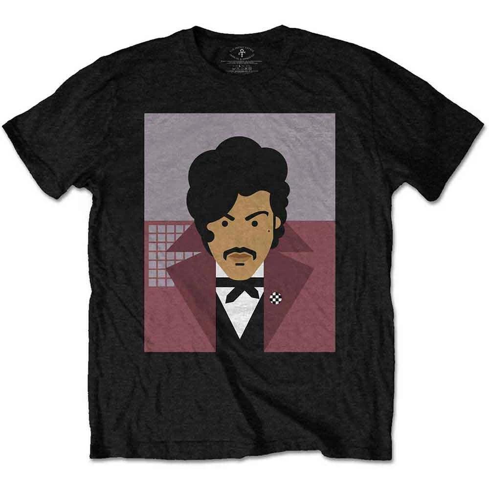 Prince Unisex TShirt Many Faces Black Back Print XL